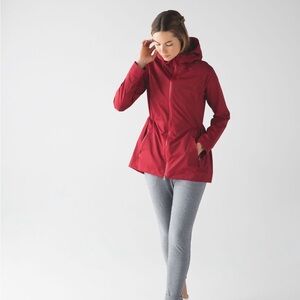 Lululemon Rain For Daze Jacket II Prep Red